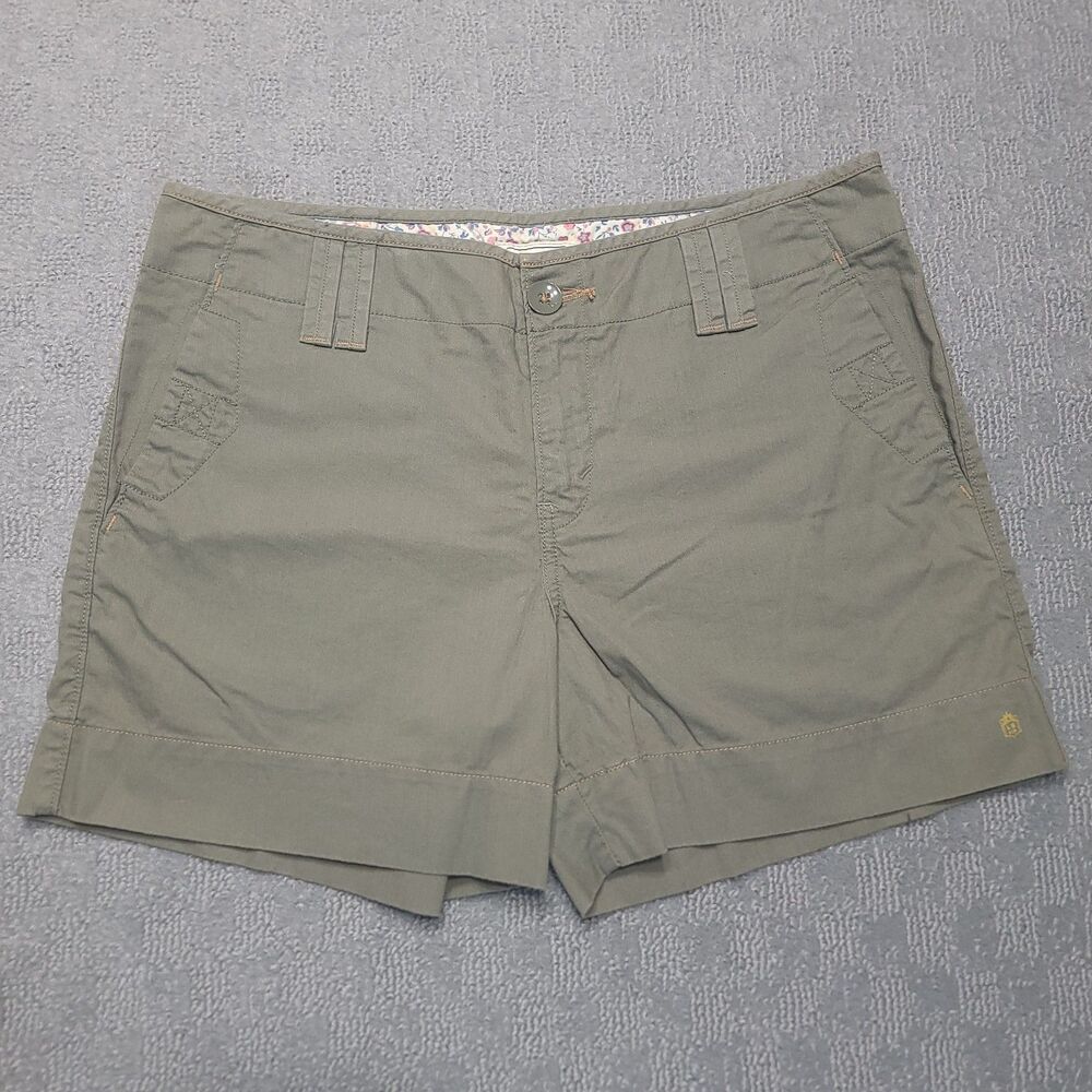 Levis "Crafted With Pride" Shorts Womens 10 Mid Rise Chino Green Cotton - Picture 2 of 16